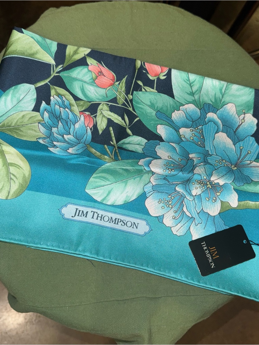 Jim Thompson Floral Silk Scarf